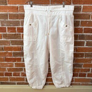 Athleta x Alicia Keys High Waist Utility Pant Size 18 Cream